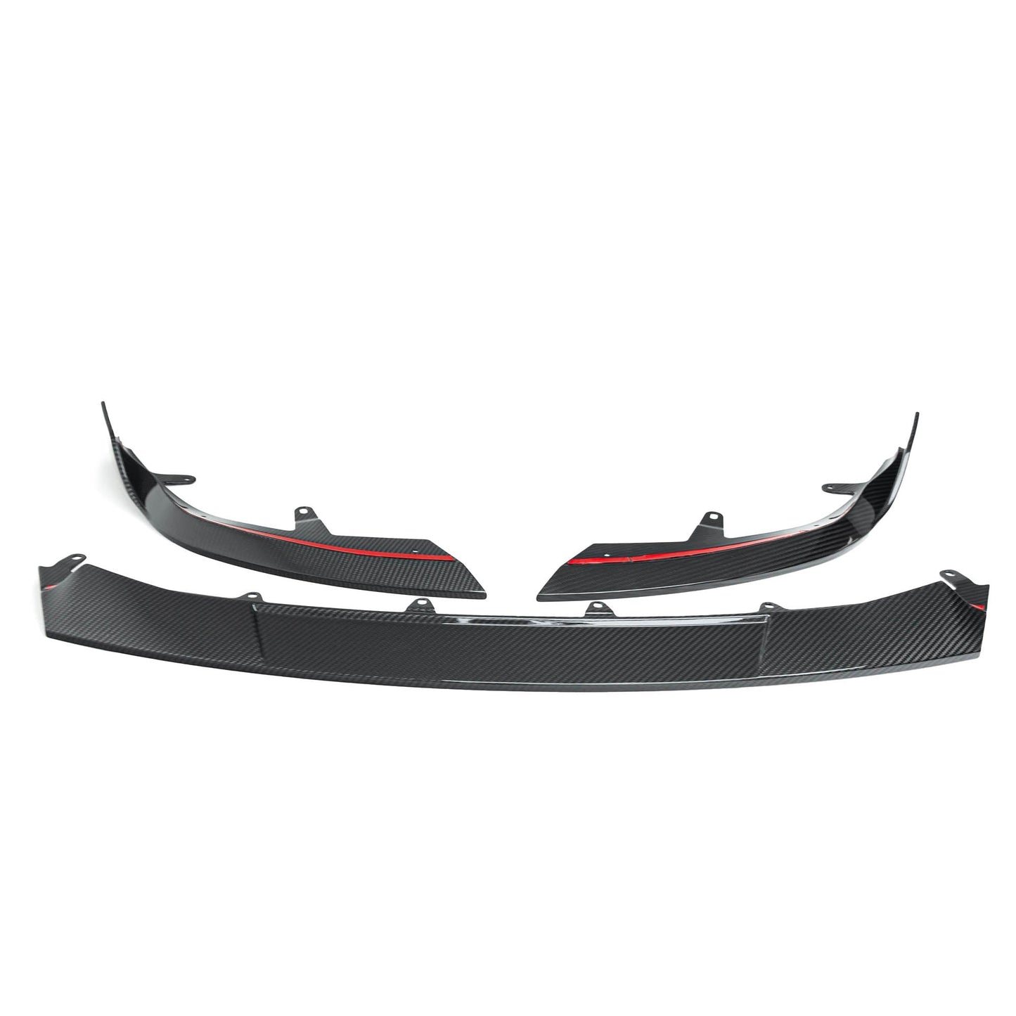BMW G87 M2 TR87 Pre - preg Carbon Fibre Front Splitter with Winglets by Trevora (2023+) - Evolve Automotive