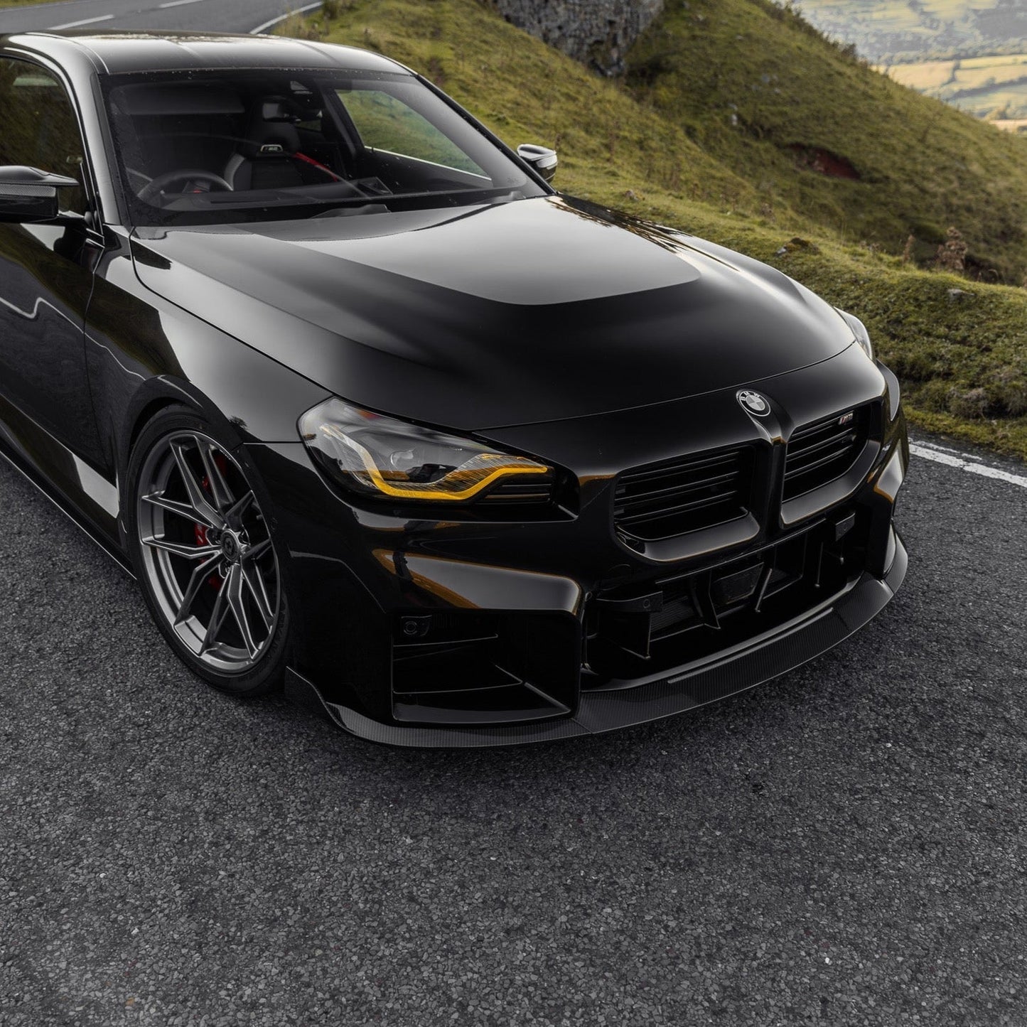 BMW G87 M2 TR87 Pre - preg Carbon Fibre Front Splitter with Winglets by Trevora (2023+) - Evolve Automotive