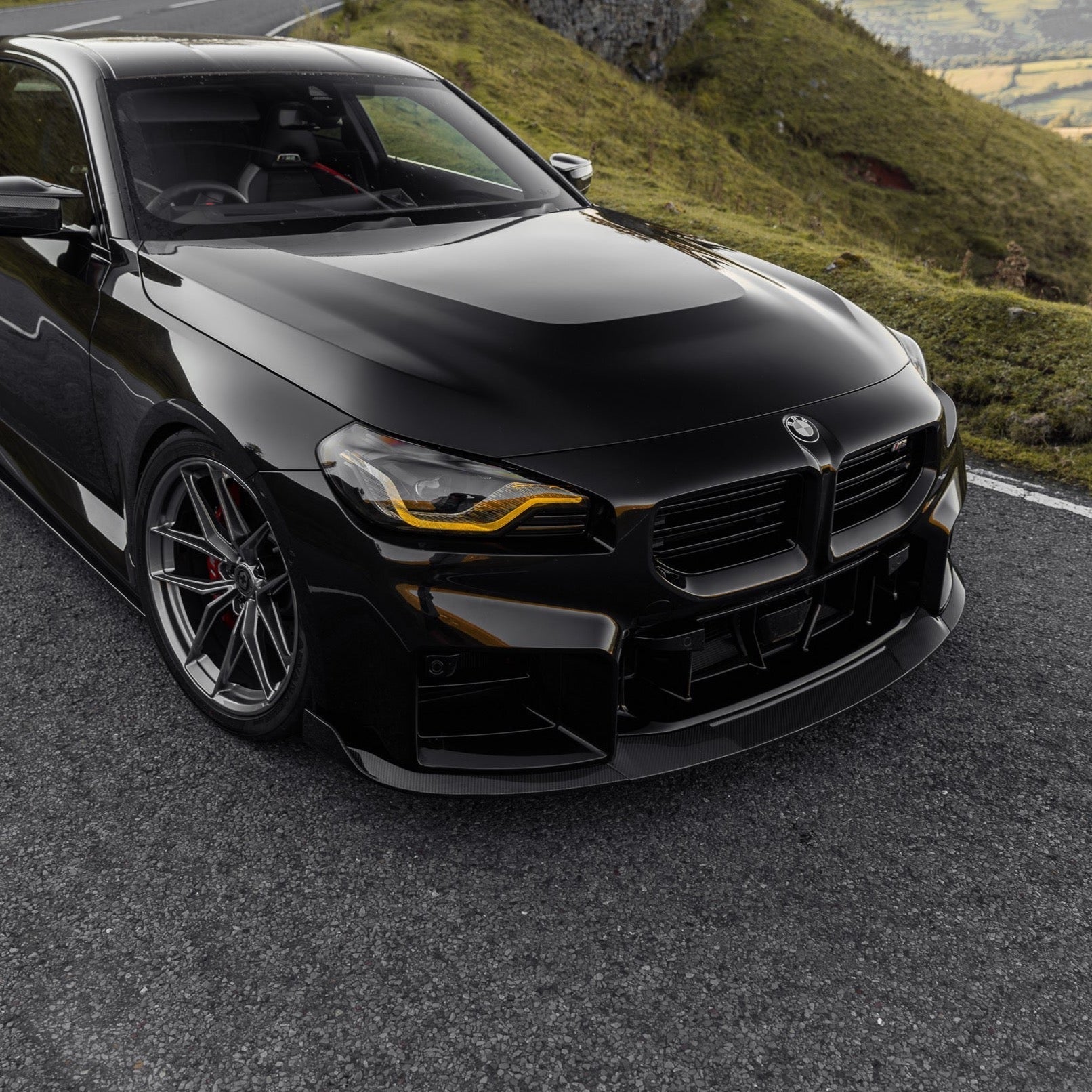 BMW G87 M2 TR87 Pre - preg Carbon Fibre Front Splitter with Winglets by Trevora (2023+) - Evolve Automotive