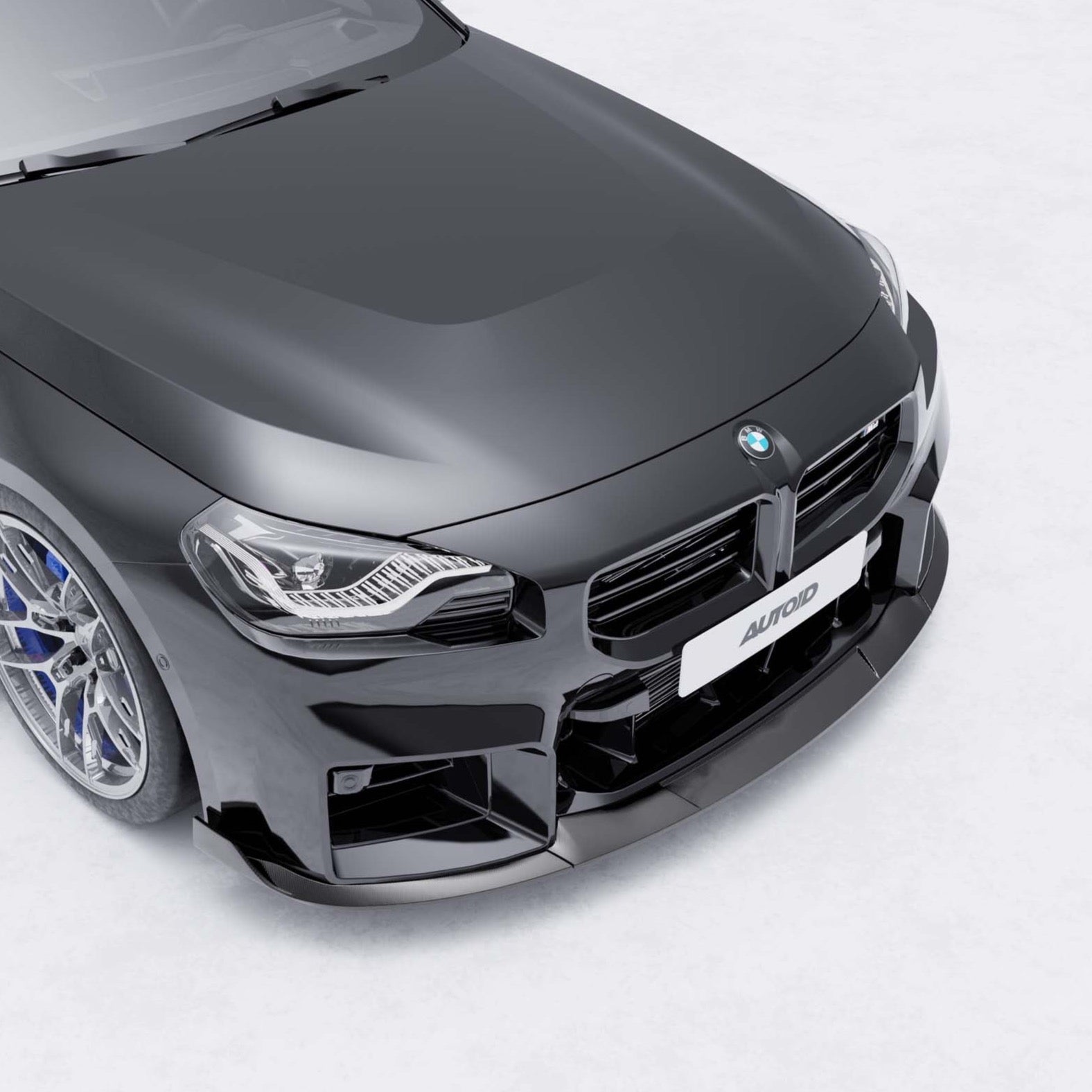 BMW G87 M2 TR87 Pre - preg Carbon Fibre Front Splitter with Winglets by Trevora (2023+) - Evolve Automotive
