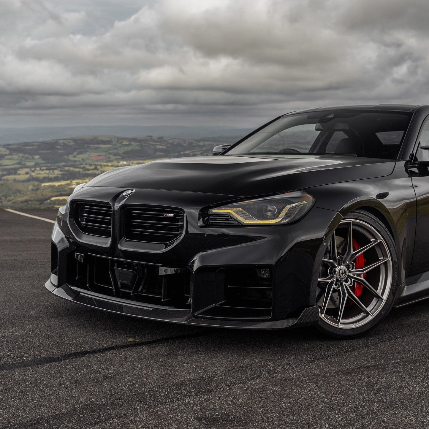 BMW G87 M2 TR87 Pre - preg Carbon Fibre Front Splitter with Winglets by Trevora (2023+) - Evolve Automotive