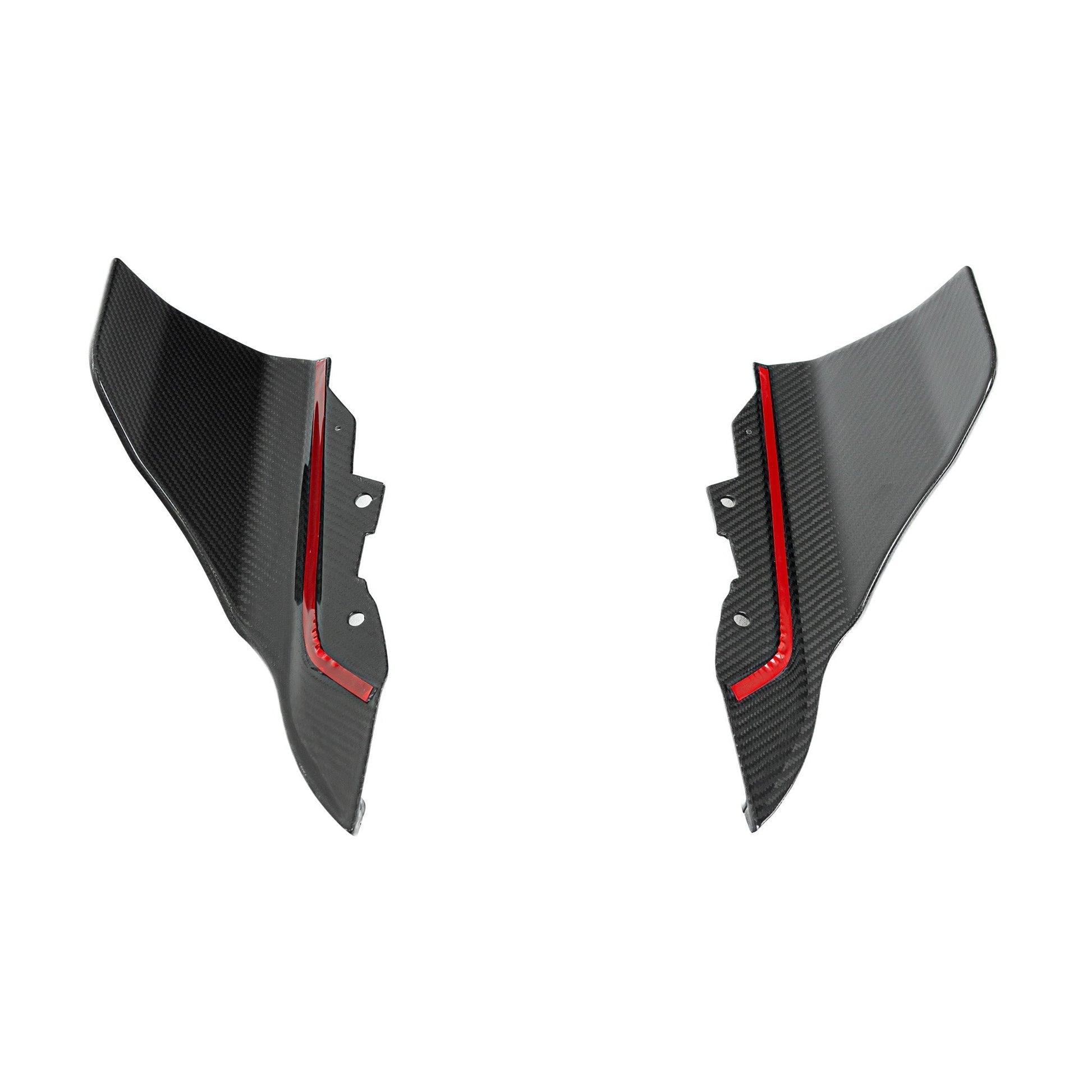 BMW G87 M2 TR87 Pre - preg Carbon Fibre Rear Bumper Winglets by Trevora (2023+) - Evolve Automotive