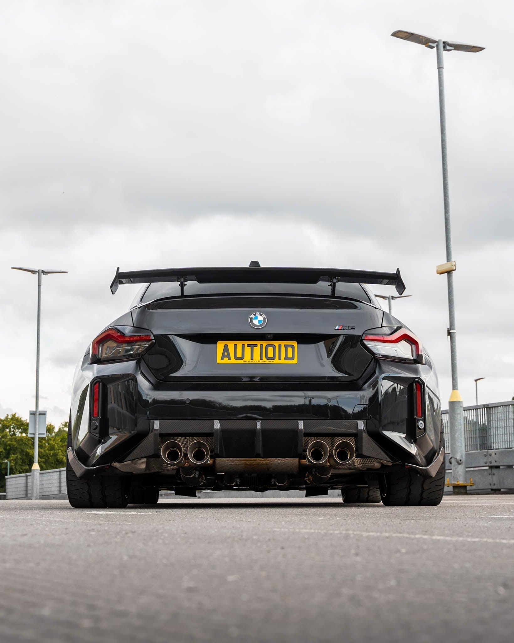 BMW G87 M2 TR87 Pre - preg Carbon Fibre Rear Bumper Winglets by Trevora (2023+) - Evolve Automotive