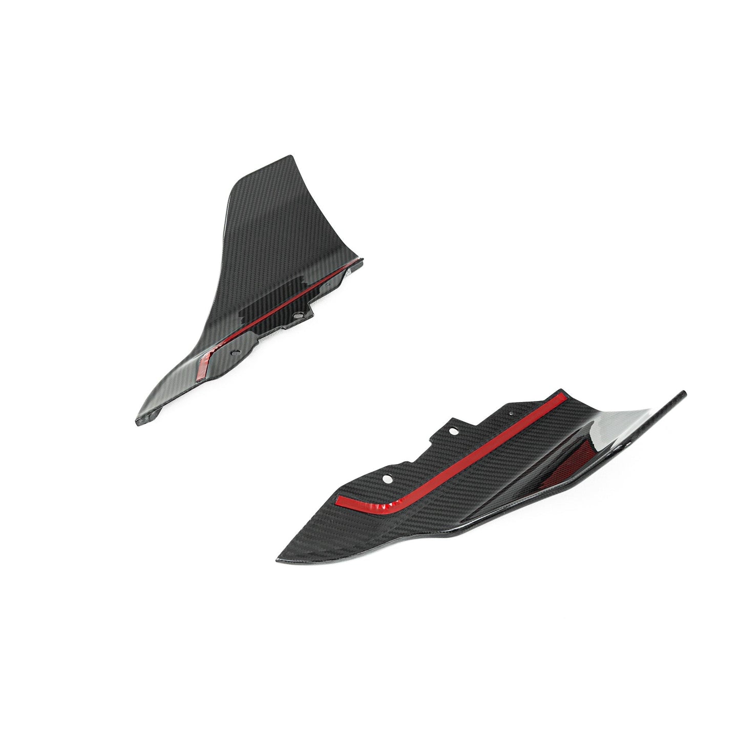 BMW G87 M2 TR87 Pre - preg Carbon Fibre Rear Bumper Winglets by Trevora (2023+) - Evolve Automotive