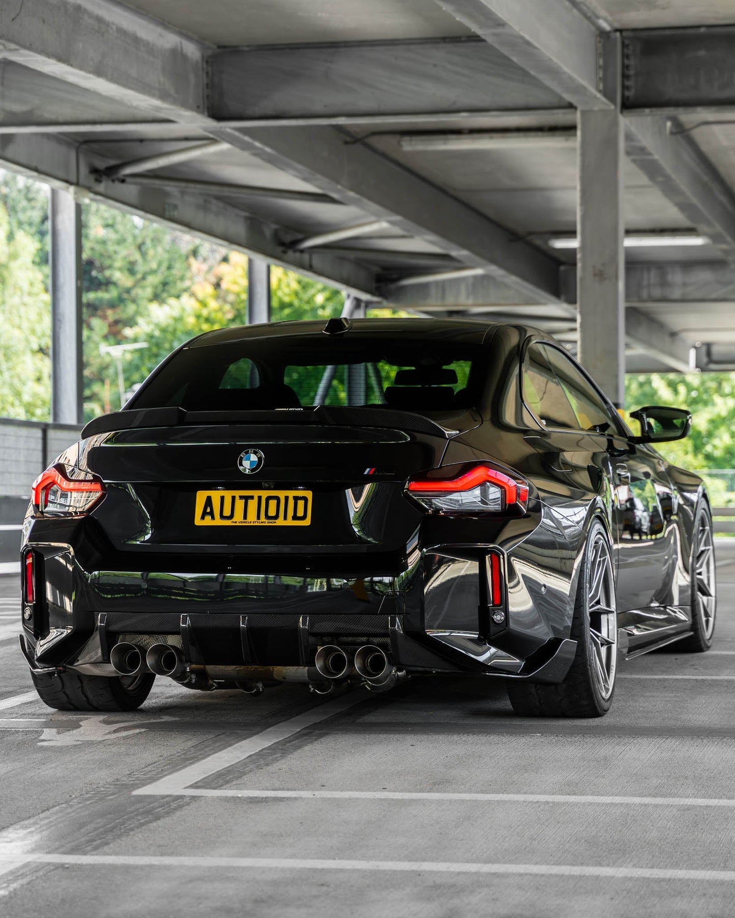 BMW G87 M2 TR87 Pre - preg Carbon Fibre Rear Bumper Winglets by Trevora (2023+) - Evolve Automotive