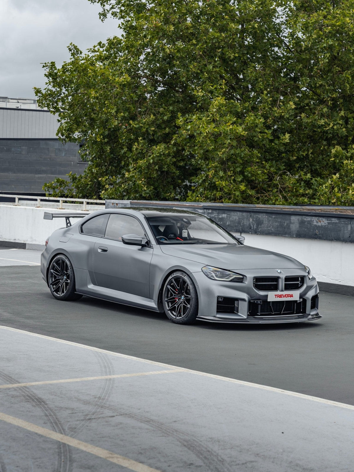 BMW G87 M2 TR87 Track Pack Pre-Preg Carbon Fibre Front Splitter & Rear Wing by Trevora (2023+) - image 11