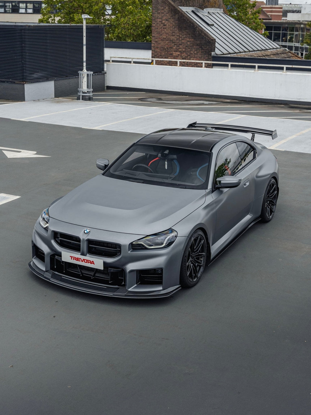 BMW G87 M2 TR87 Track Pack Pre-Preg Carbon Fibre Front Splitter & Rear Wing by Trevora (2023+) - image 2