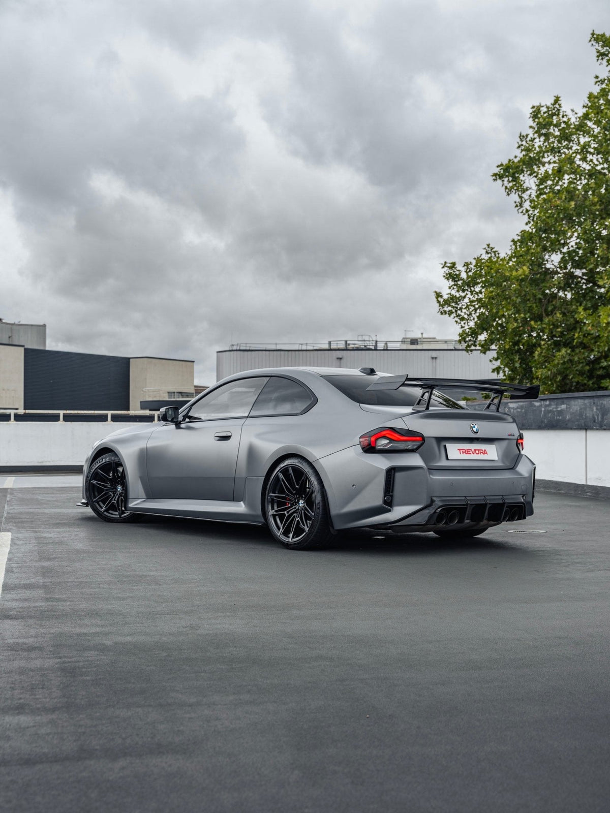 BMW G87 M2 TR87 Track Pack Pre-Preg Carbon Fibre Front Splitter & Rear Wing by Trevora (2023+) - image 3