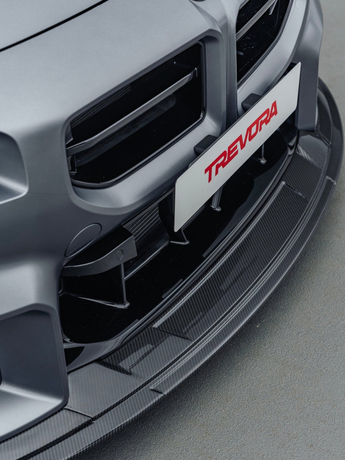 BMW G87 M2 TR87 Track Pack Pre-Preg Carbon Fibre Front Splitter & Rear Wing by Trevora (2023+) - image 9