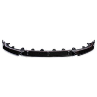 BMW iX3, X3 LCI G01 & X4 LCI G02 Gloss Black Competition Front Splitter (2021+) - Evolve Automotive