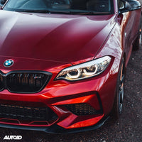 BMW M2 Competition F87 EVO - S Gloss Black Front Splitter by ZAERO (2018 - 2021) - Evolve Automotive