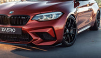 BMW M2 Competition F87 EVO - S Gloss Black Front Splitter by ZAERO (2018 - 2021) - Evolve Automotive