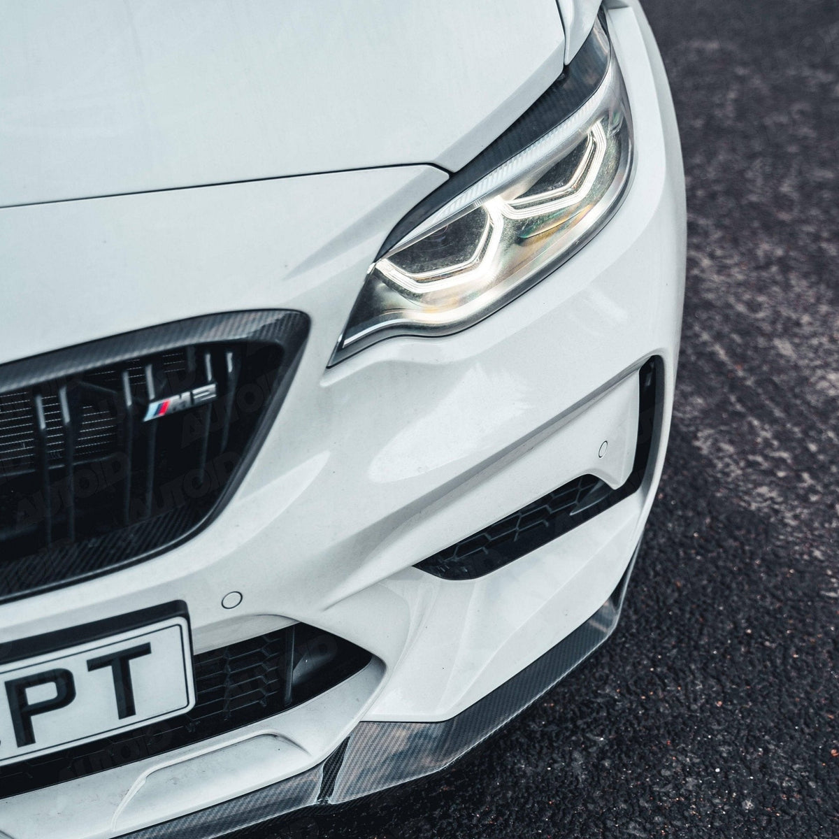 BMW M2 Competition F87 Pre-preg Carbon Fibre CS Front Splitter Pro by FORM (2018-2021) - Evolve Automotive