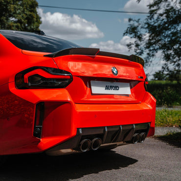 BMW M2 G87, 2 Series & M240i G42 Pre - preg Carbon Fibre ID - 01 Rear Spoiler by Trevora (2021+) - Evolve Automotive