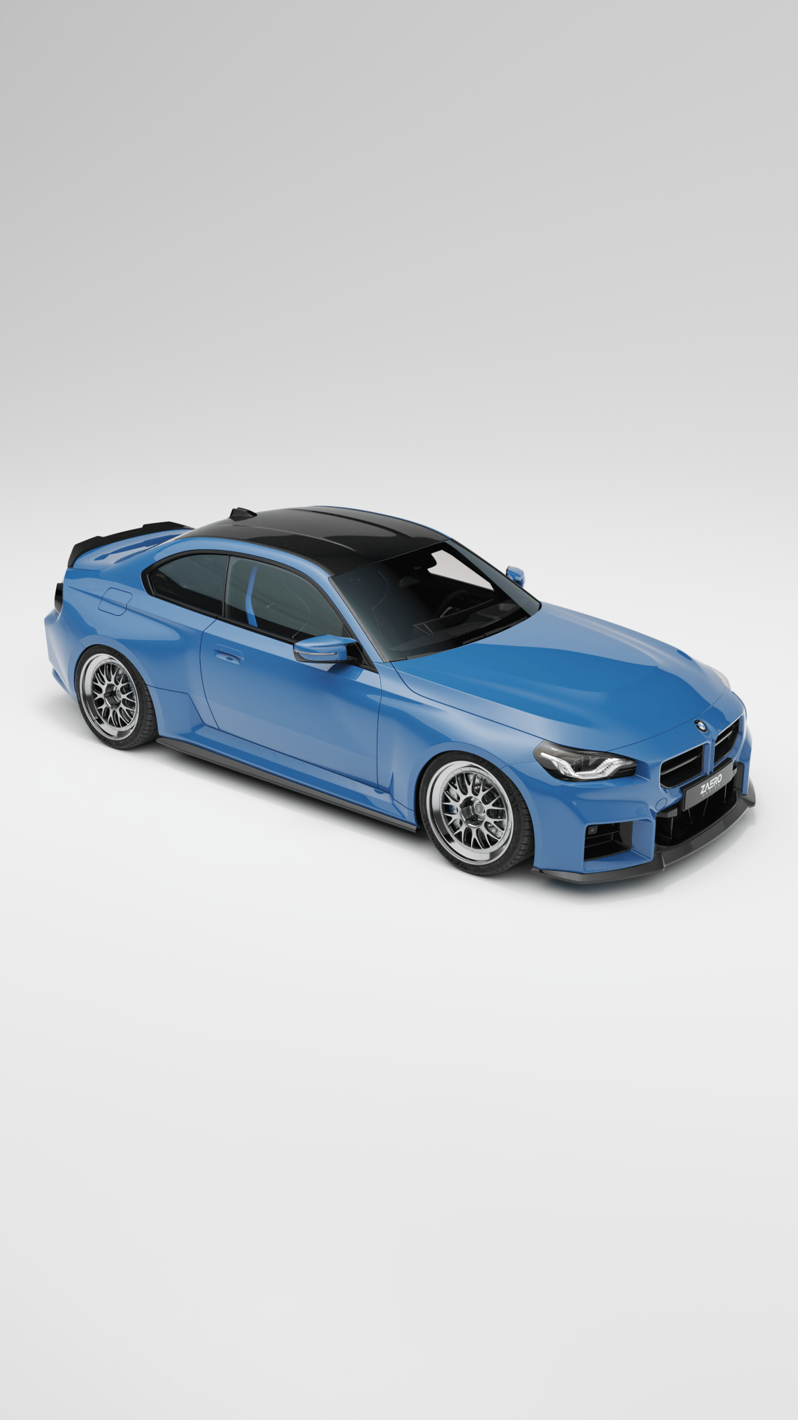 BMW M2 G87 EVO - S Gloss Black Front Grilles by ZAERO (2023+) - Evolve Automotive