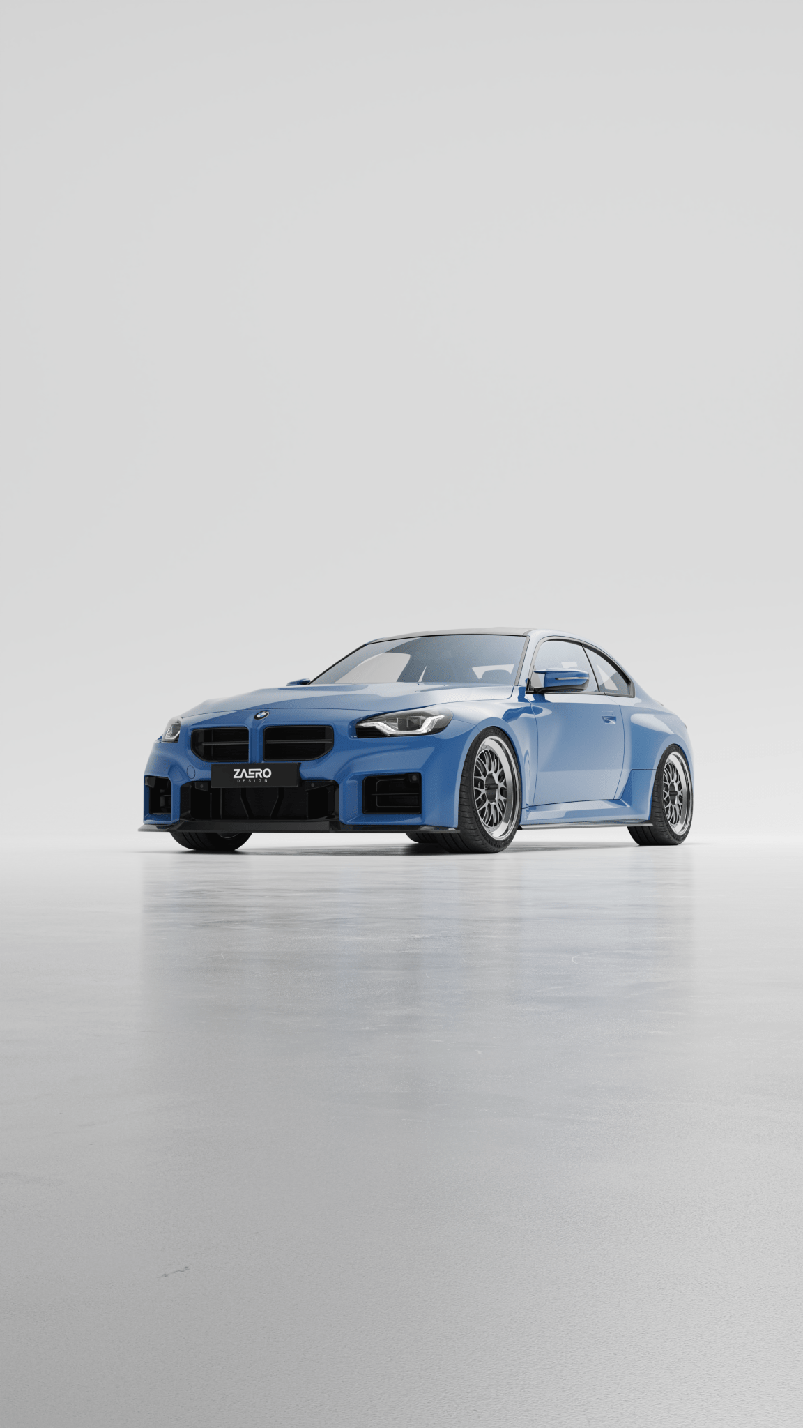 BMW M2 G87 EVO - S Gloss Black Front Grilles by ZAERO (2023+) - Evolve Automotive