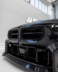 BMW M2 G87 EVO - S Gloss Black Front Grilles by ZAERO (2023+) - Evolve Automotive