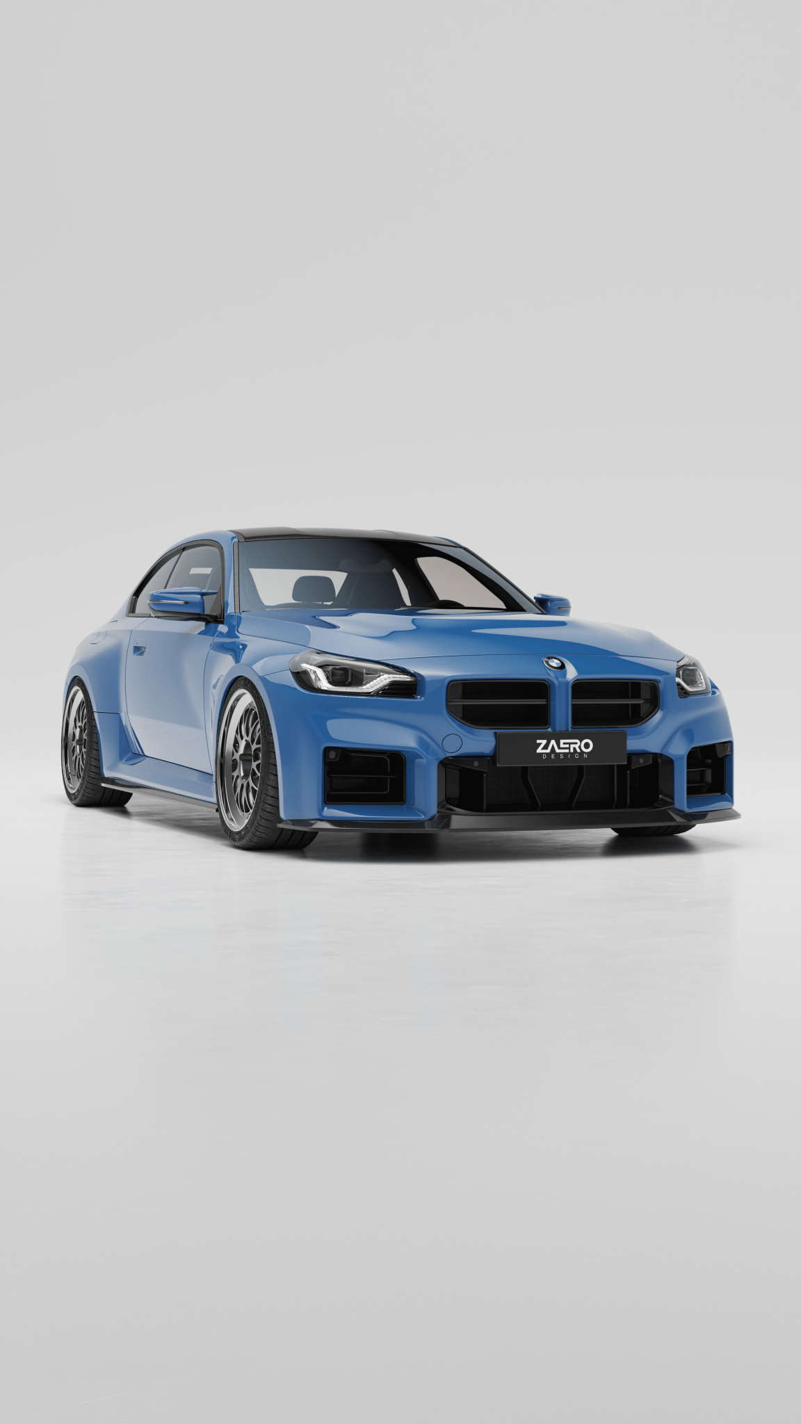 BMW M2 G87 EVO - S Gloss Black Front Grilles by ZAERO (2023+) - Evolve Automotive