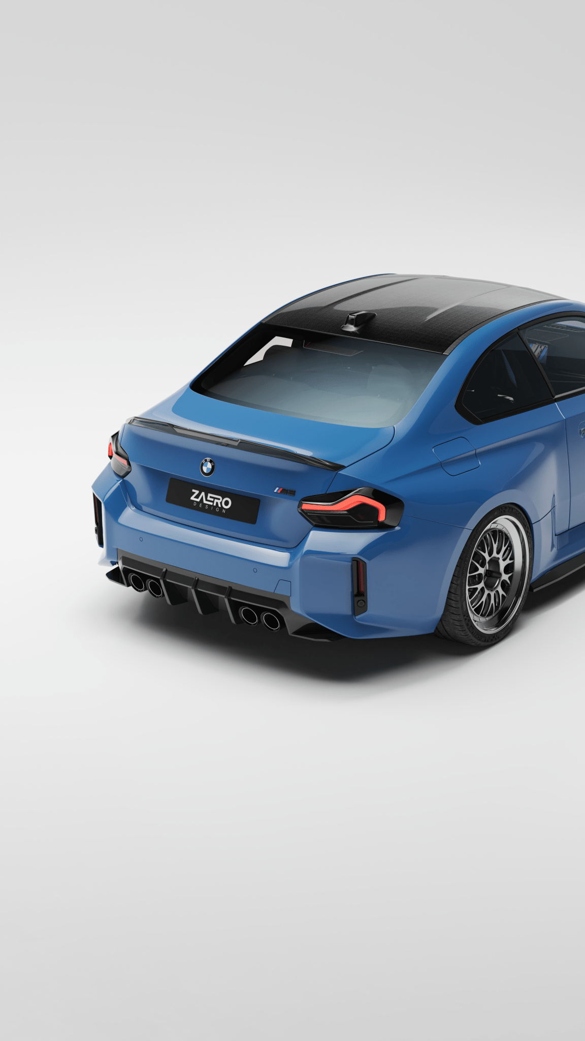 BMW M2 G87 EVO - S Gloss Black Rear Diffuser by ZAERO (2023+) - Evolve Automotive