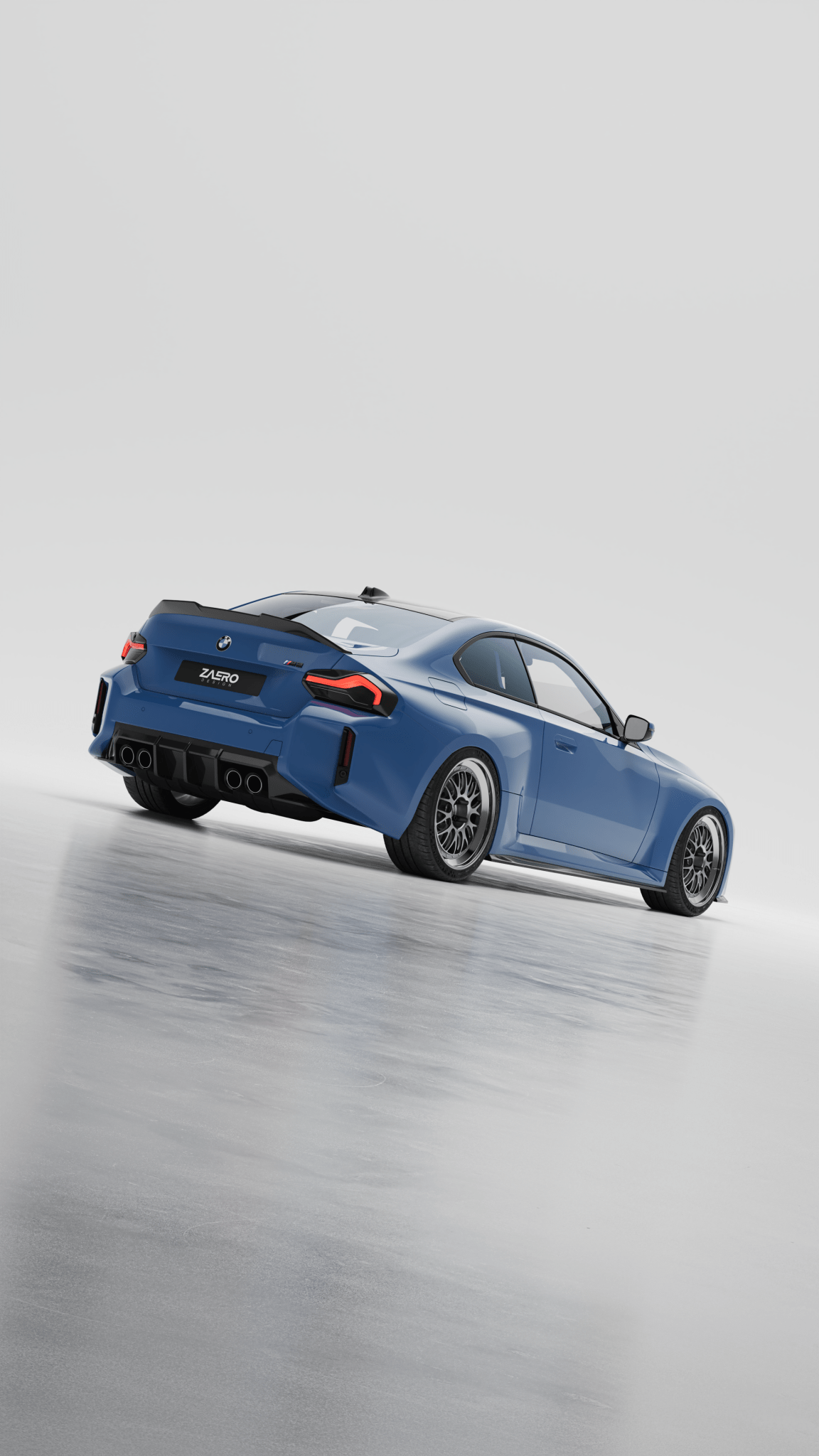 BMW M2 G87 EVO - S Gloss Black Rear Diffuser by ZAERO (2023+) - Evolve Automotive