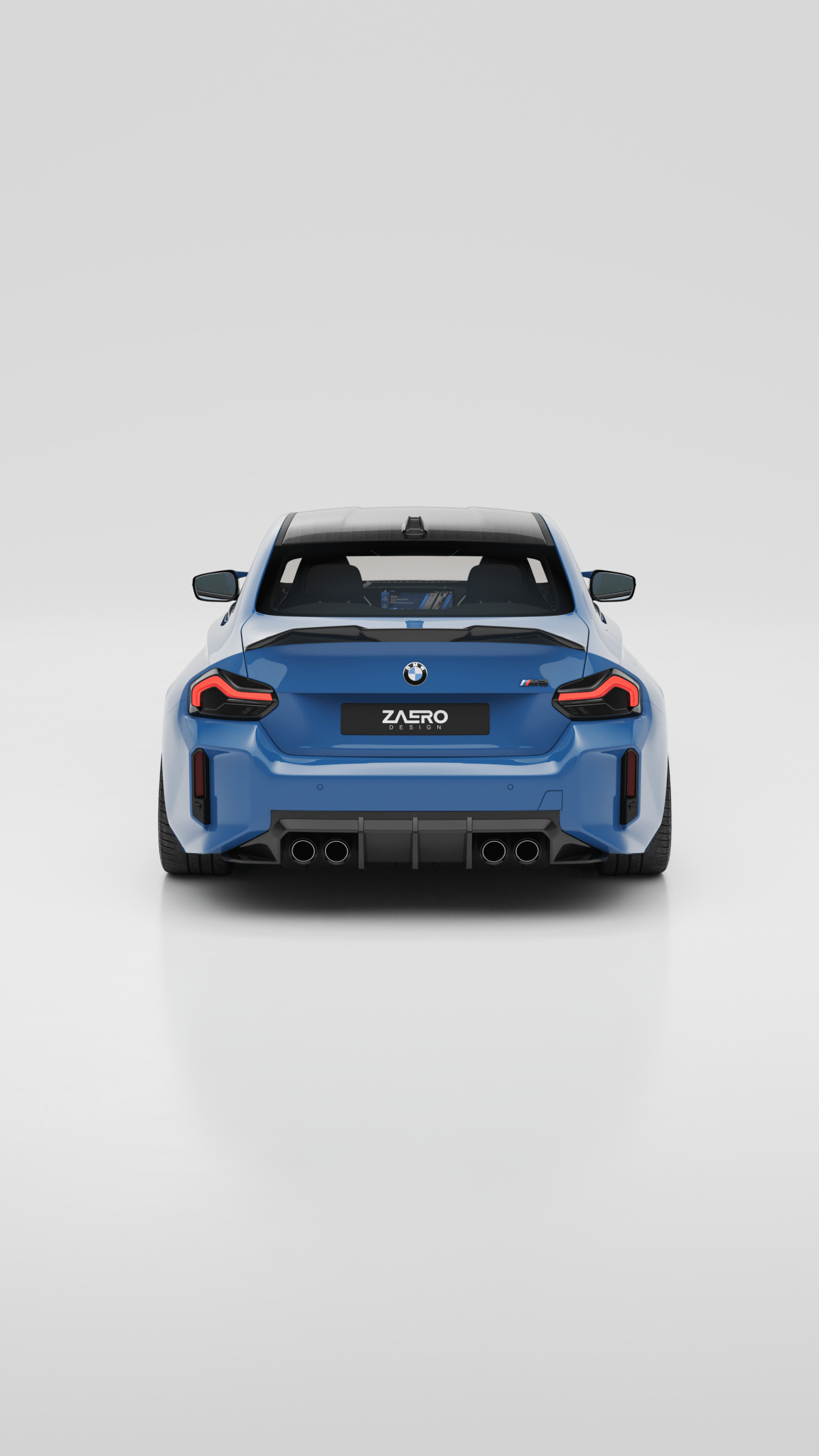 BMW M2 G87 EVO - S Gloss Black Rear Diffuser by ZAERO (2023+) - Evolve Automotive