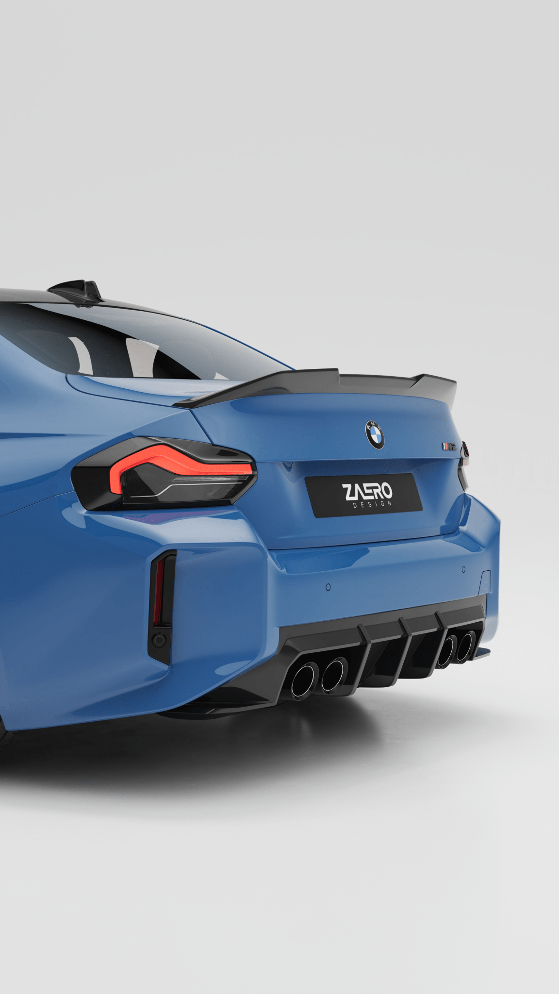BMW M2 G87 EVO - S Gloss Black Rear Diffuser by ZAERO (2023+) - Evolve Automotive