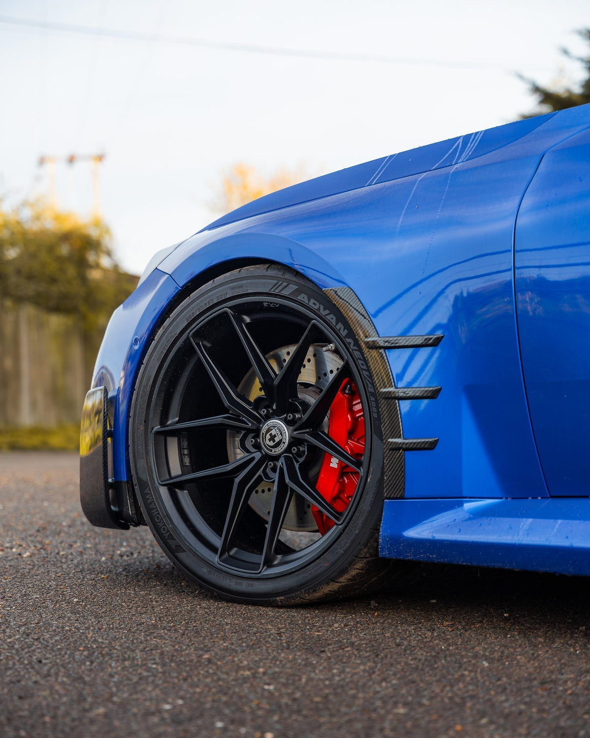 BMW M2 G87 Pre-Preg Carbon Fibre Front Side Fender Trim Spats by FORM (2023+) - Evolve Automotive