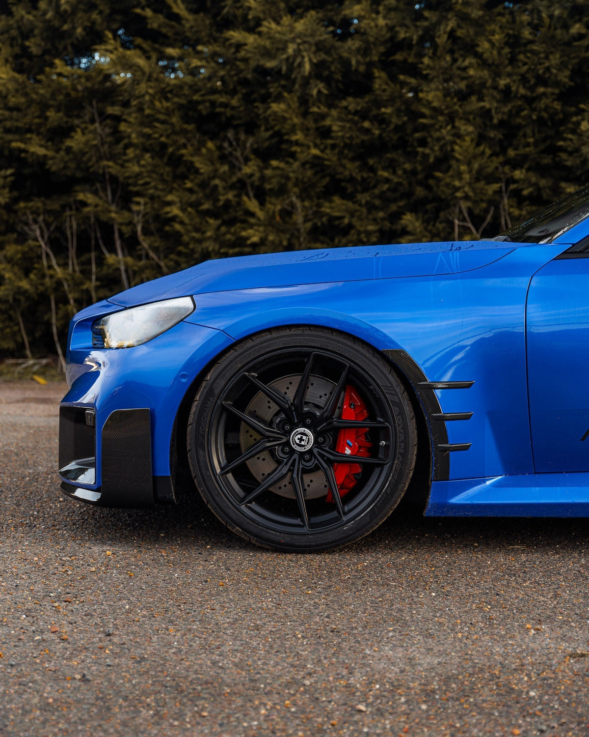 BMW M2 G87 Pre-Preg Carbon Fibre Front Side Fender Trim Spats by FORM (2023+) - Evolve Automotive