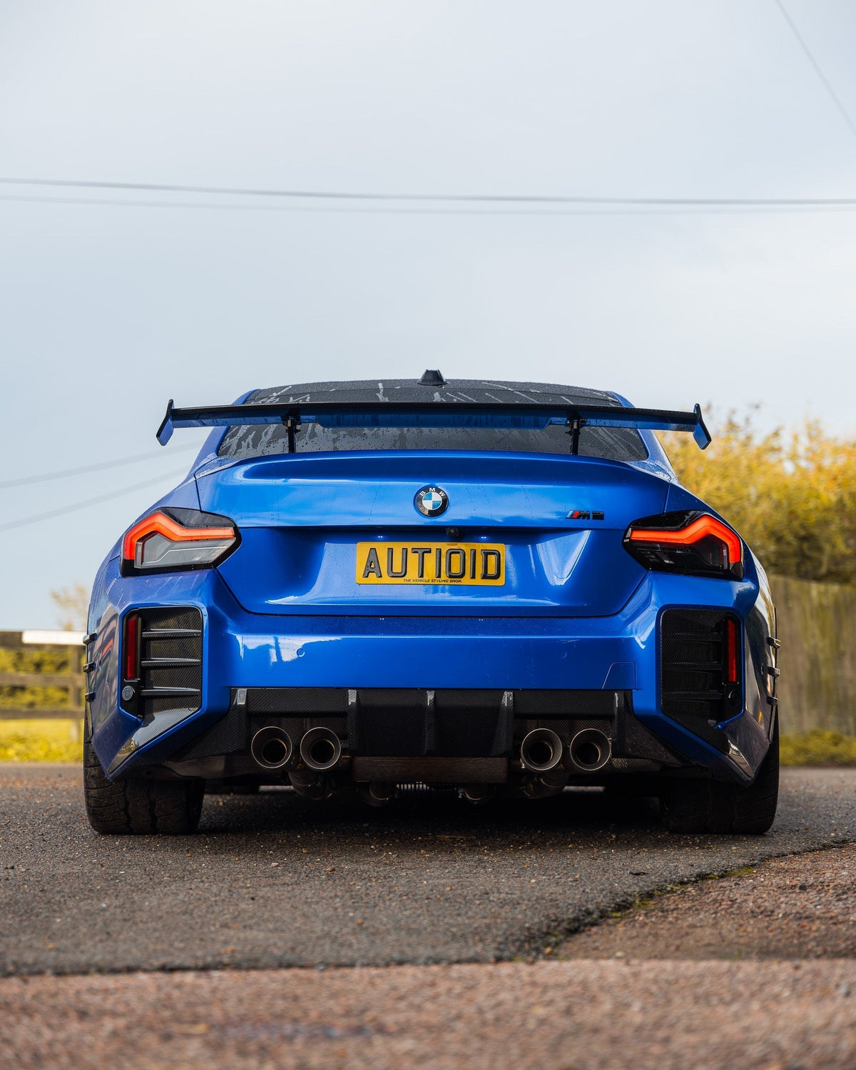 BMW M2 G87 Pre-Preg Carbon Fibre Rear Bumper Attachments by FORM (2023+) - Evolve Automotive