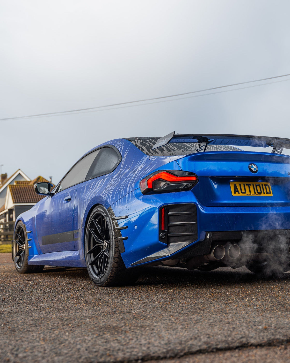 BMW M2 G87 Pre-Preg Carbon Fibre Rear Side Fender Trim Spats by FORM (2023+) - Evolve Automotive