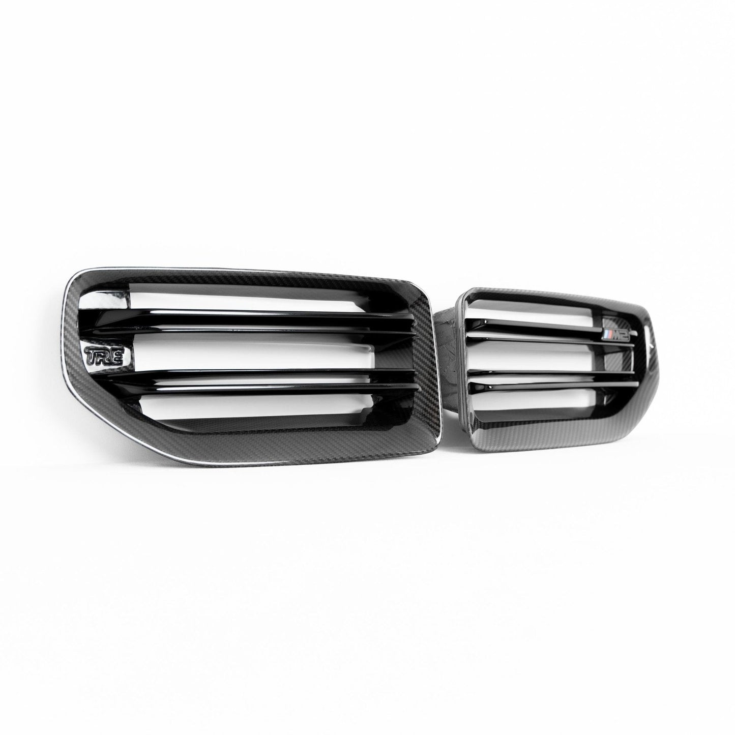 BMW M2 G87 Pre - Preg Carbon Fibre TR87 Front Grilles by Trevora (2023 - 2024) - Evolve Automotive