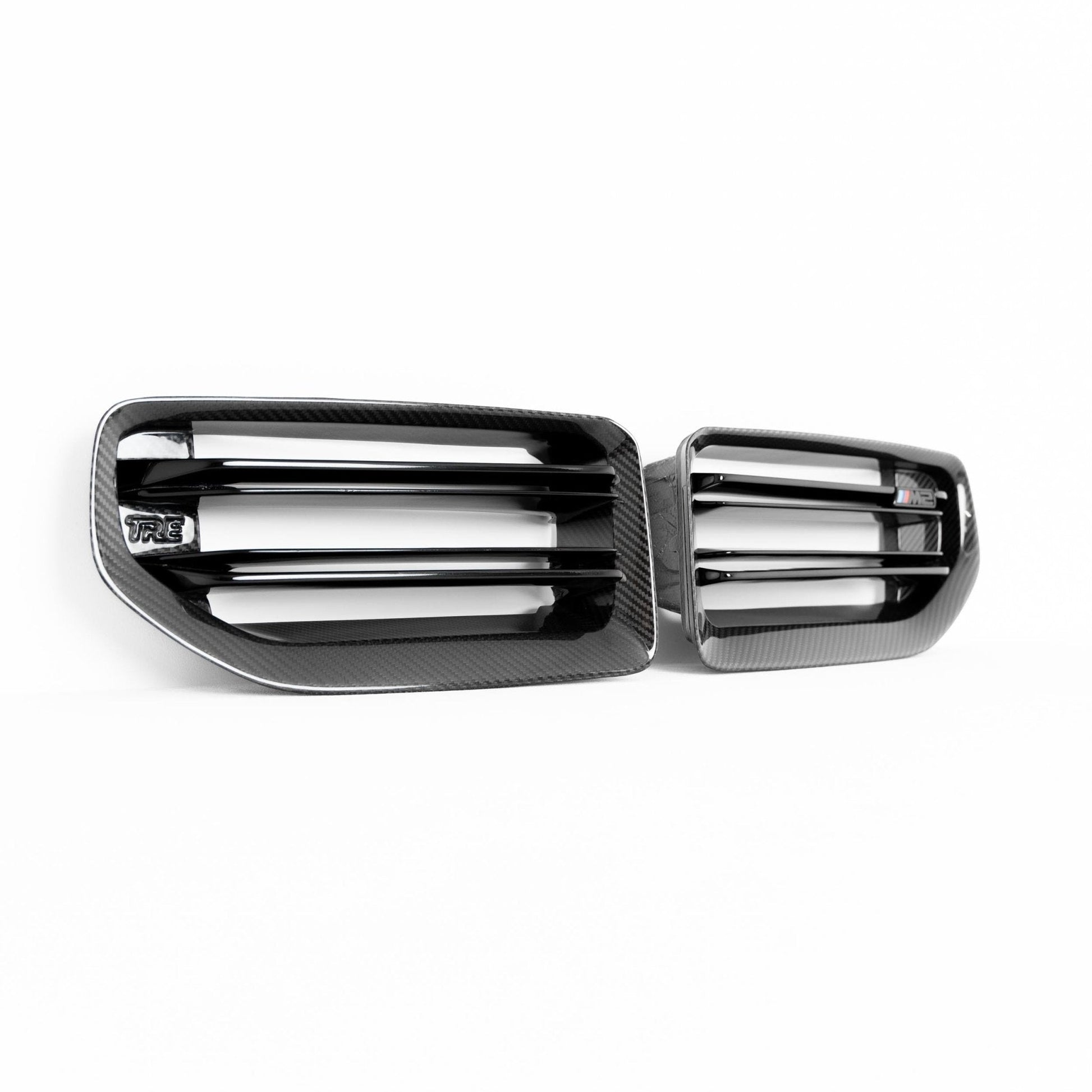 BMW M2 G87 Pre - Preg Carbon Fibre TR87 Front Grilles by Trevora (2023 - 2024) - Evolve Automotive