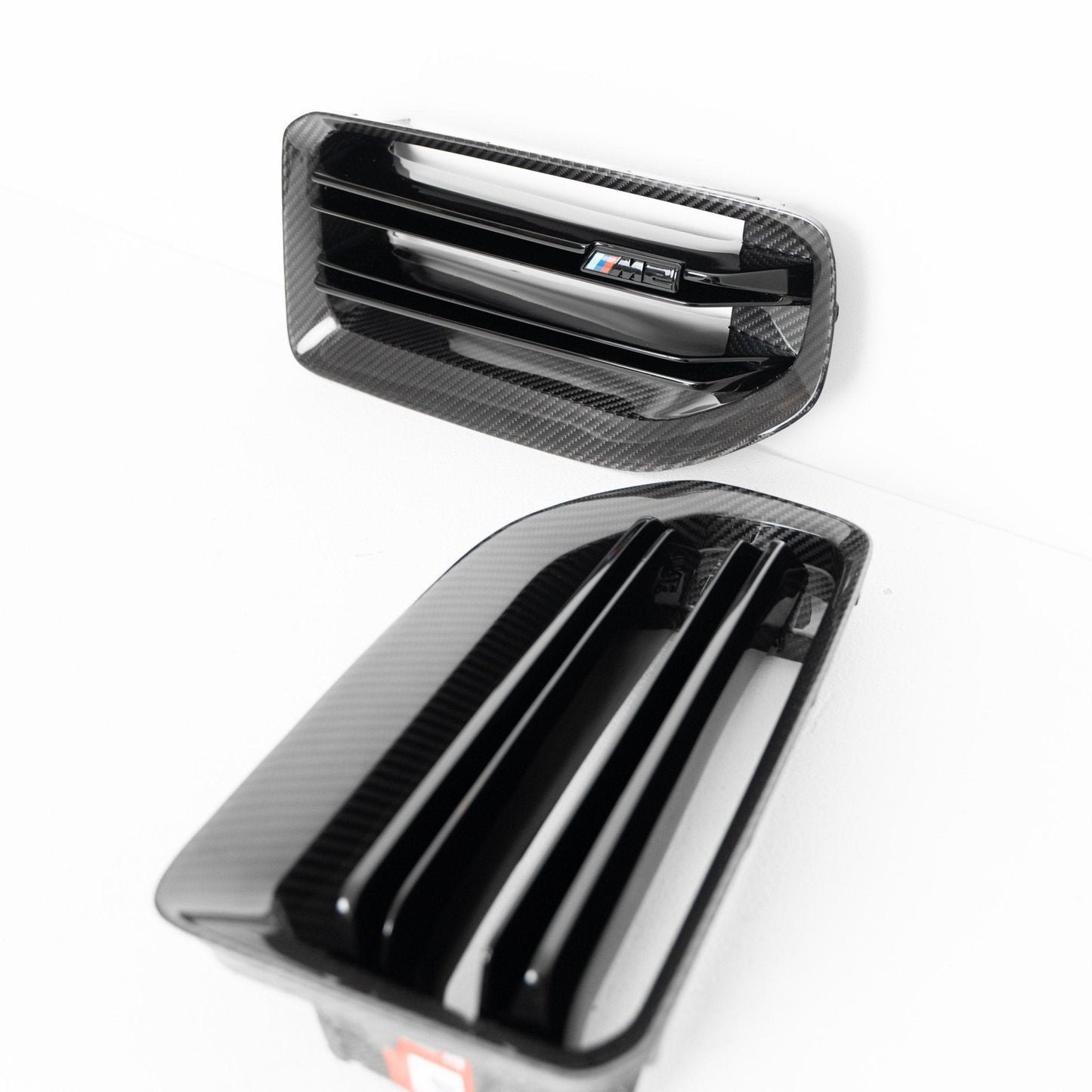 BMW M2 G87 Pre - Preg Carbon Fibre TR87 Front Grilles by Trevora (2023 - 2024) - Evolve Automotive