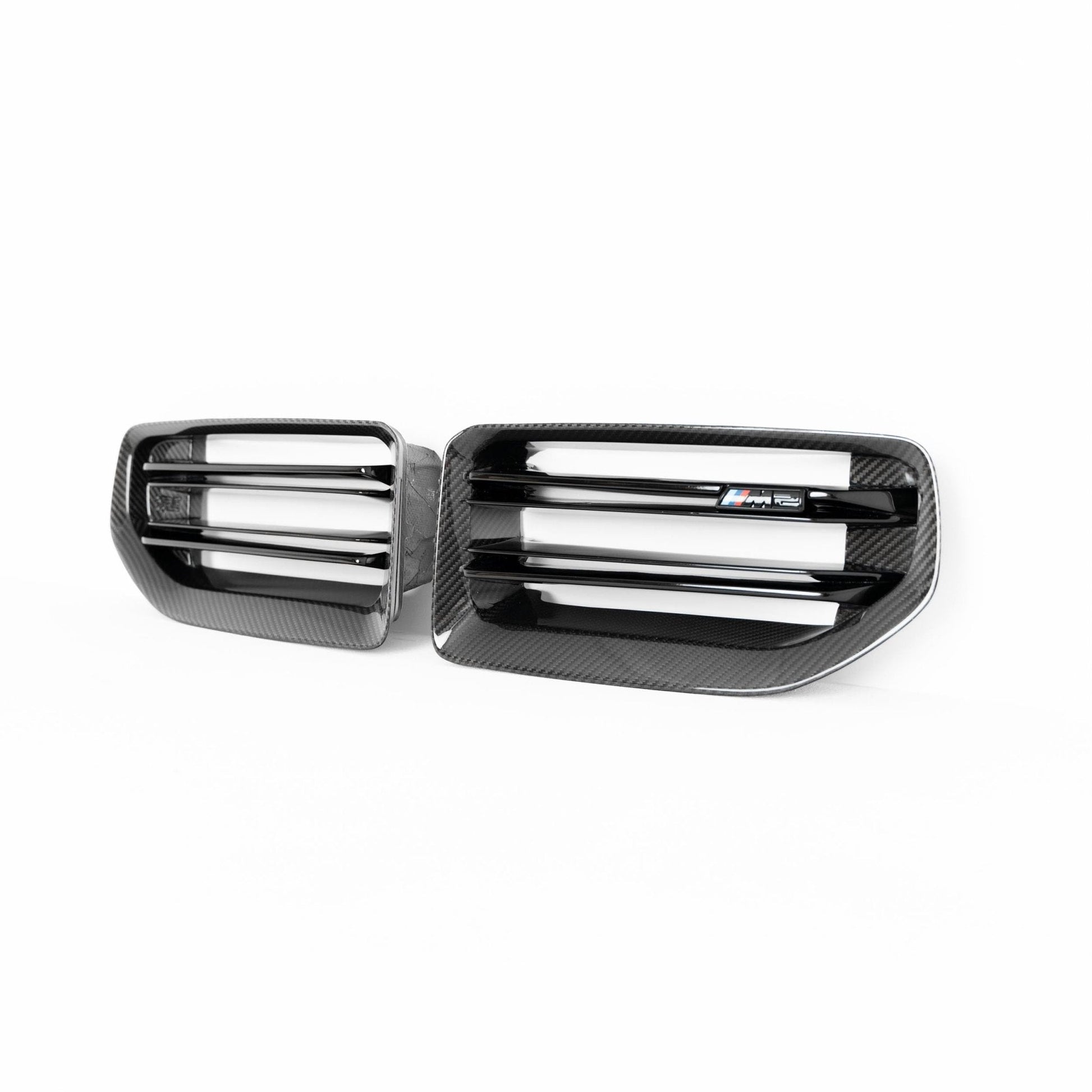 BMW M2 G87 Pre - Preg Carbon Fibre TR87 Front Grilles by Trevora (2023 - 2024) - Evolve Automotive