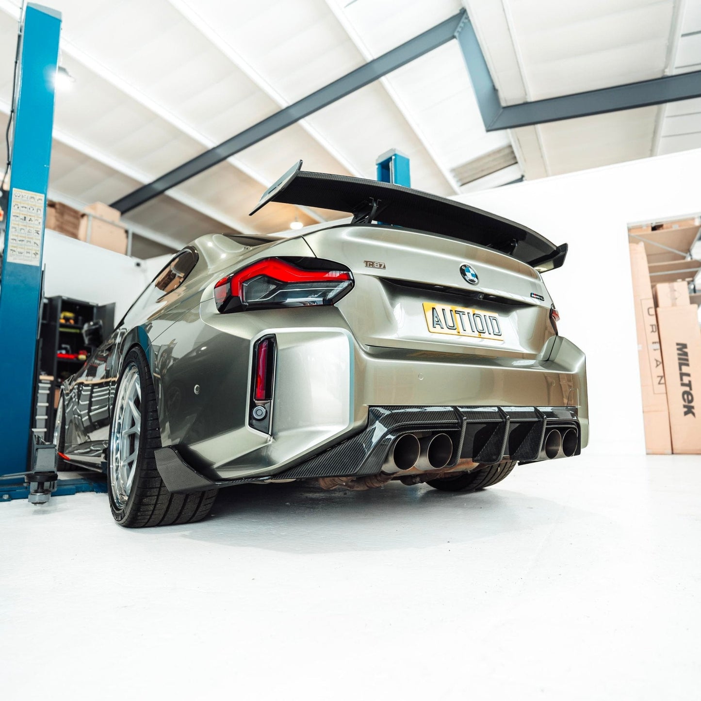 BMW M2 G87 Pre - Preg Carbon Fibre TR87 Rear Diffuser by Trevora (2023+) - Evolve Automotive