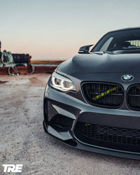 BMW M2 OG F87 Pre - Preg Carbon Fibre Front Splitter by Trevora (2015 - 2018) - Evolve Automotive