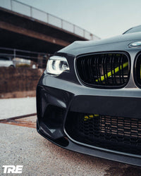 BMW M2 OG F87 Pre - Preg Carbon Fibre Front Splitter by Trevora (2015 - 2018) - Evolve Automotive
