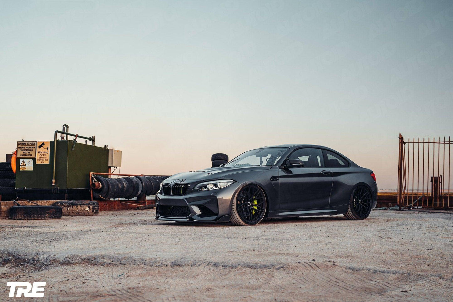 BMW M2 OG F87 Pre - Preg Carbon Fibre Front Splitter by Trevora (2015 - 2018) - Evolve Automotive
