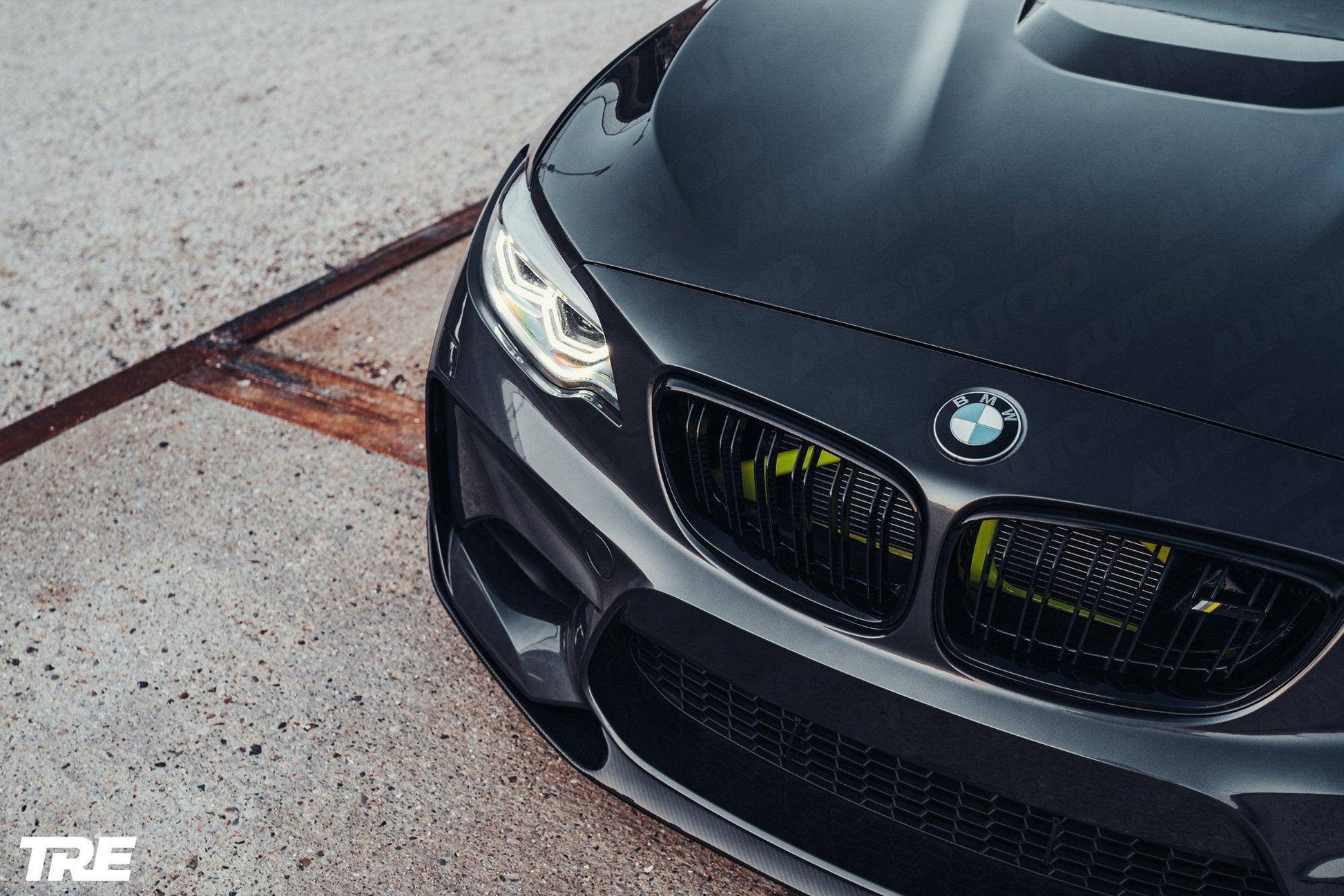 BMW M2 OG F87 Pre - Preg Carbon Fibre Front Splitter by Trevora (2015 - 2018) - Evolve Automotive