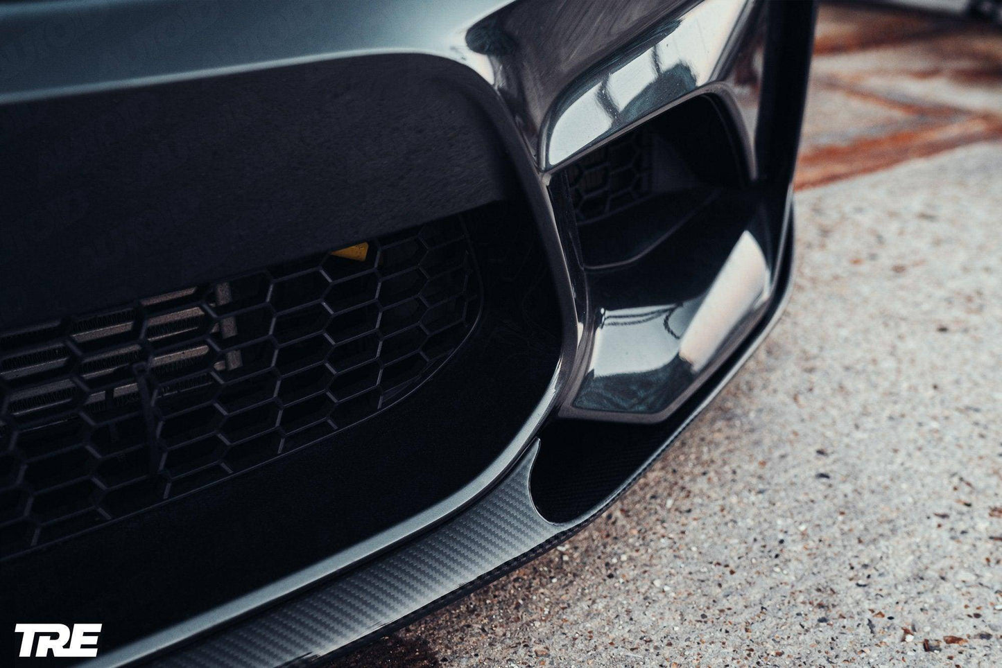 BMW M2 OG F87 Pre - Preg Carbon Fibre Front Splitter by Trevora (2015 - 2018) - Evolve Automotive