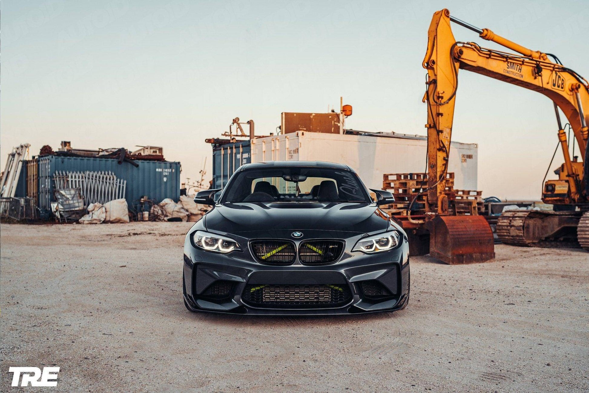 BMW M2 OG F87 Pre - Preg Carbon Fibre Front Splitter by Trevora (2015 - 2018) - Evolve Automotive