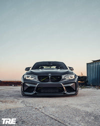 BMW M2 OG F87 Pre - Preg Carbon Fibre Front Splitter by Trevora (2015 - 2018) - Evolve Automotive