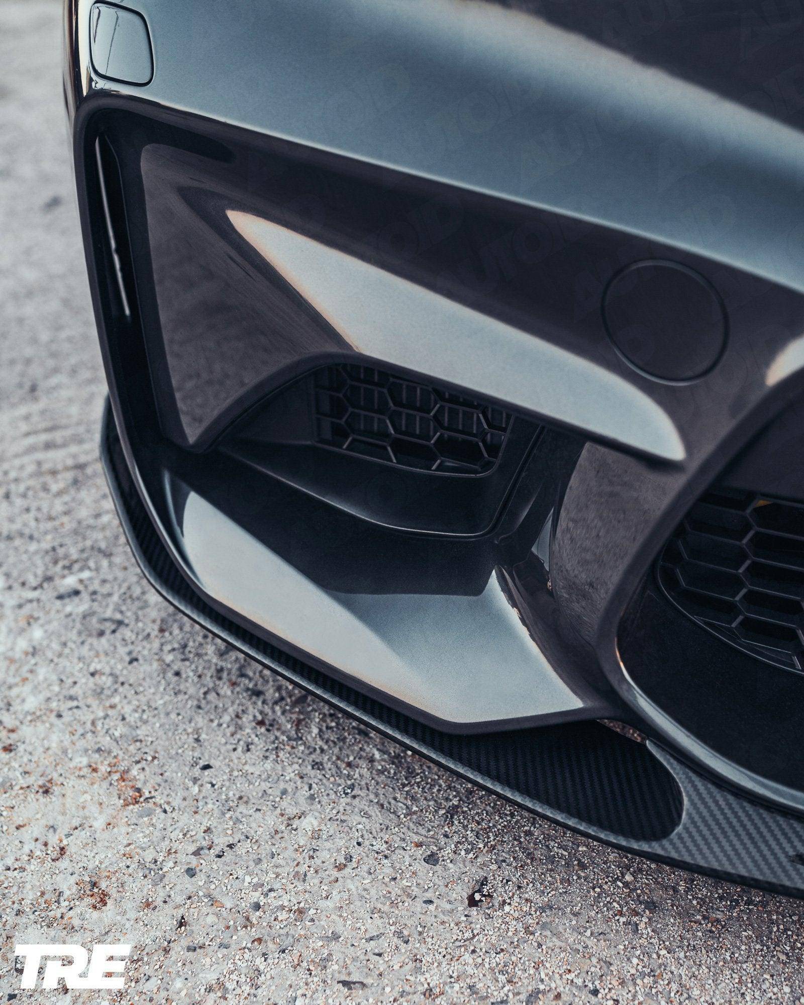 BMW M2 OG F87 Pre - Preg Carbon Fibre Front Splitter by Trevora (2015 - 2018) - Evolve Automotive