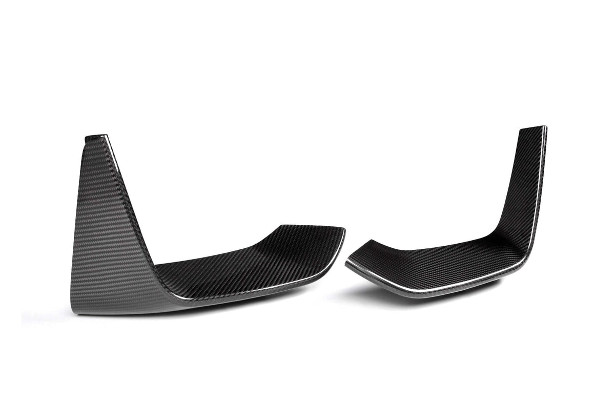 BMW M3 F80 & M4 F82 Pre-Preg Carbon Fibre Front Bumper Inserts by FORM (2014-2020) - Evolve Automotive
