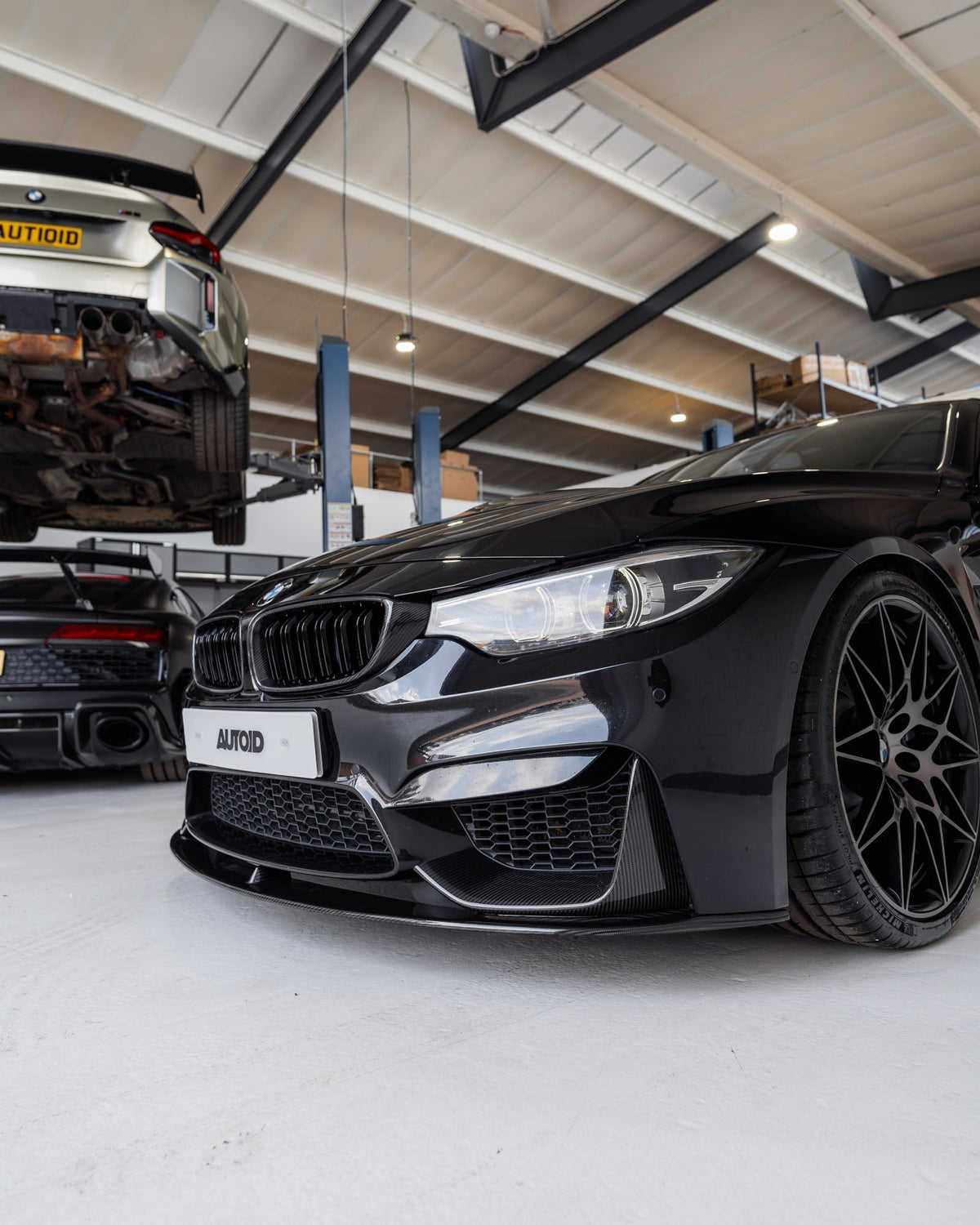 BMW M3 F80 & M4 F82 Pre-Preg Carbon Fibre Performance Front Splitter Pro by FORM (2014-2020) - Evolve Automotive
