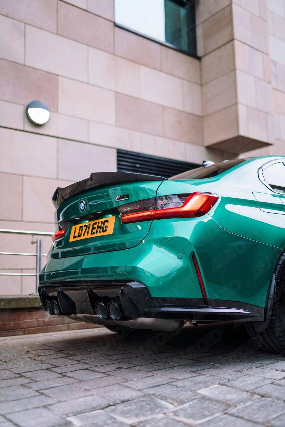 BMW M3 G80 & BMW 3 Series G20 Pre-Preg Carbon Fibre Ducktail Rear Spoiler by FORM (2018+) - Evolve Automotive
