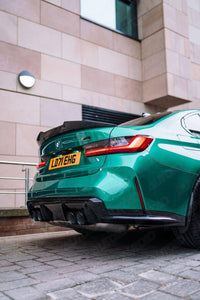 BMW M3 G80 & BMW 3 Series G20 Pre-Preg Carbon Fibre Ducktail Rear Spoiler by FORM (2018+) - Evolve Automotive