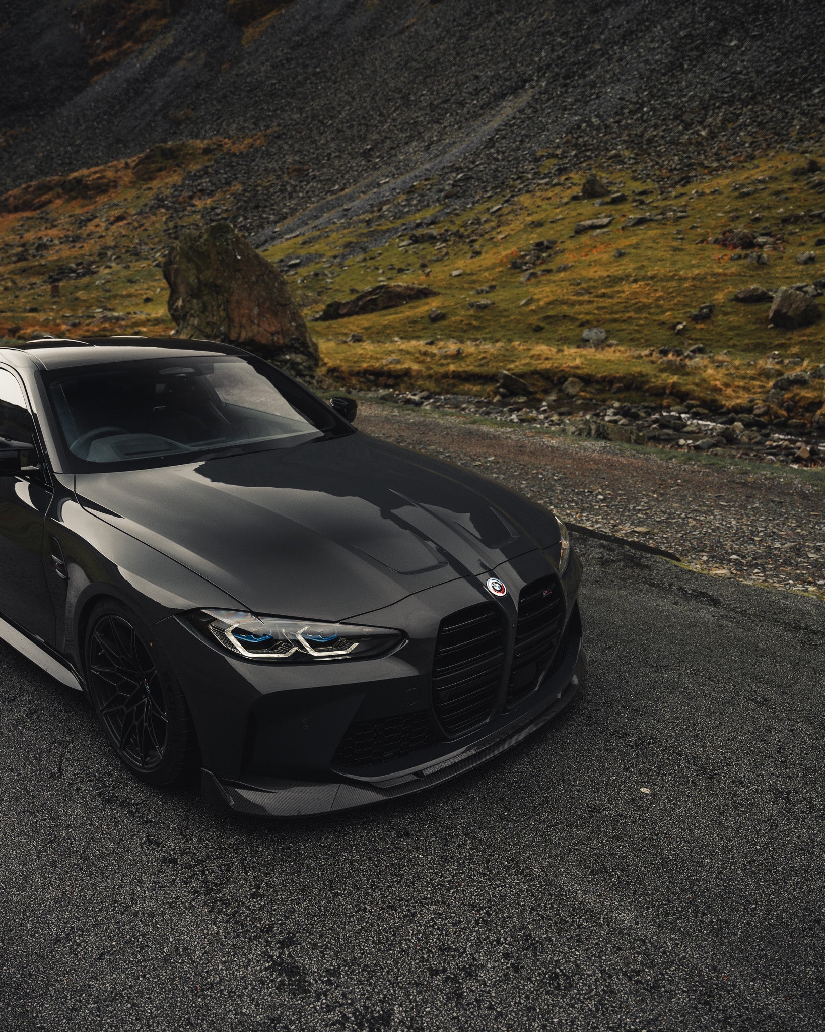 BMW M3 G80 G81 & BMW M4 G82 G83 Pre - Preg Carbon Fibre ID - 01 Front Splitter by Trevora (2021+) - Evolve Automotive