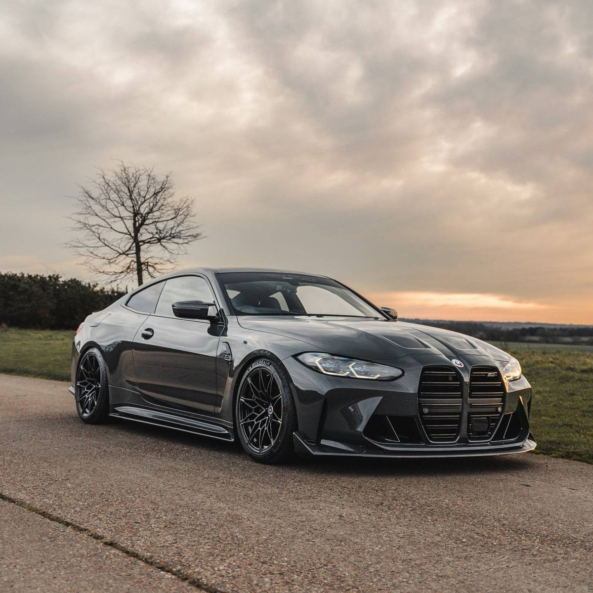BMW M3 G80 G81 & BMW M4 G82 G83 Pre-Preg Carbon Fibre T-CSL Front Splitter by FORM (2021+) - Evolve Automotive