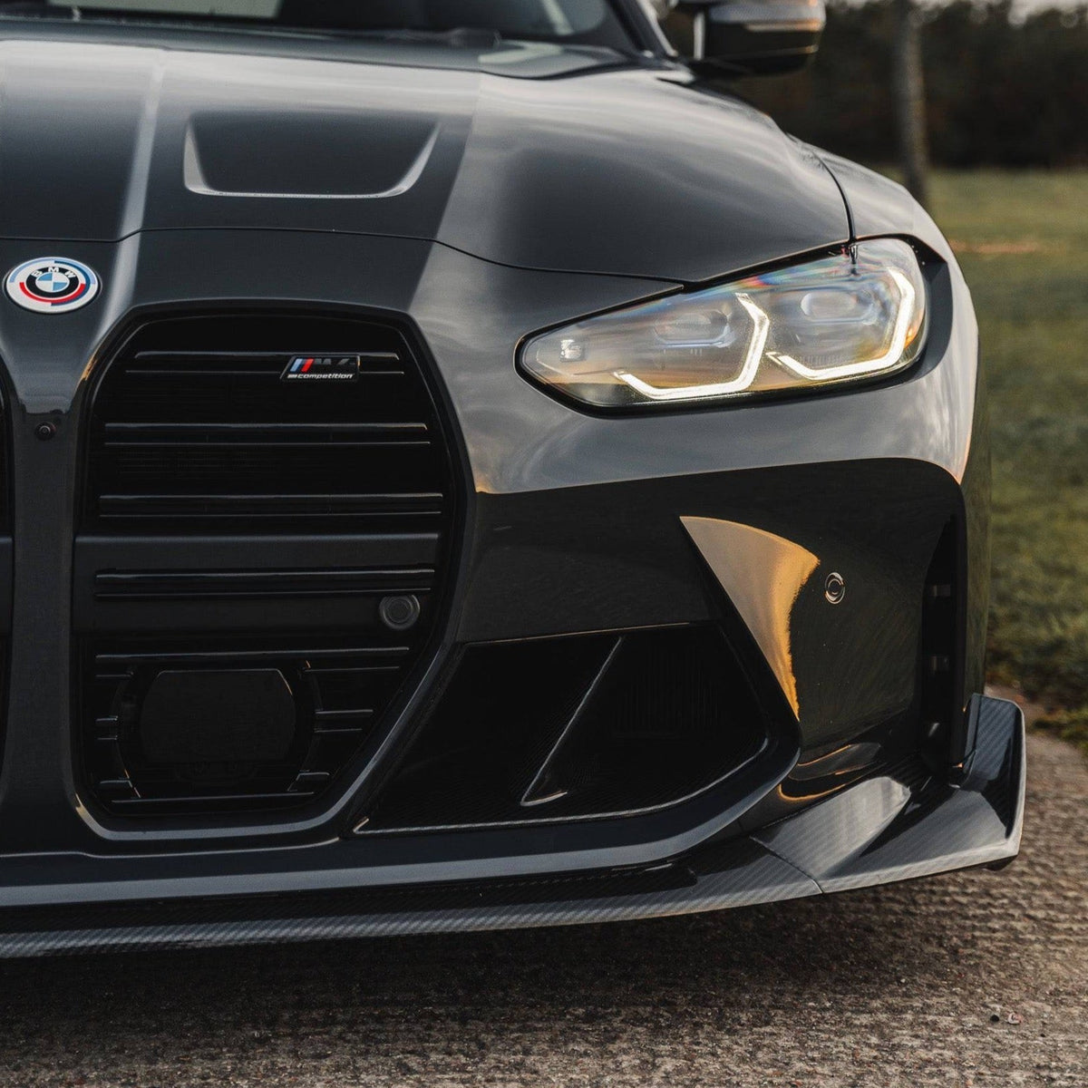BMW M3 G80 G81 & BMW M4 G82 G83 Pre-Preg Carbon Fibre T-CSL Front Splitter by FORM (2021+) - Evolve Automotive